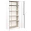 Armoire de rangement en métal 71 po avec portes battantes en acier, 4 tablettes réglables, blanc crème, rouille, pour le garage et le bureau-131180624