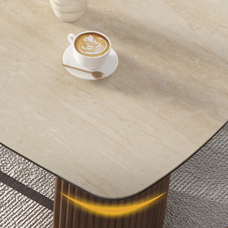 Wabi-Sabi Solid Wood Dining Table, 29.5"H x 55.1"L x 31.5"W