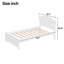 Lit plateforme simple en bois avec tête de lit, blanc-1785721920