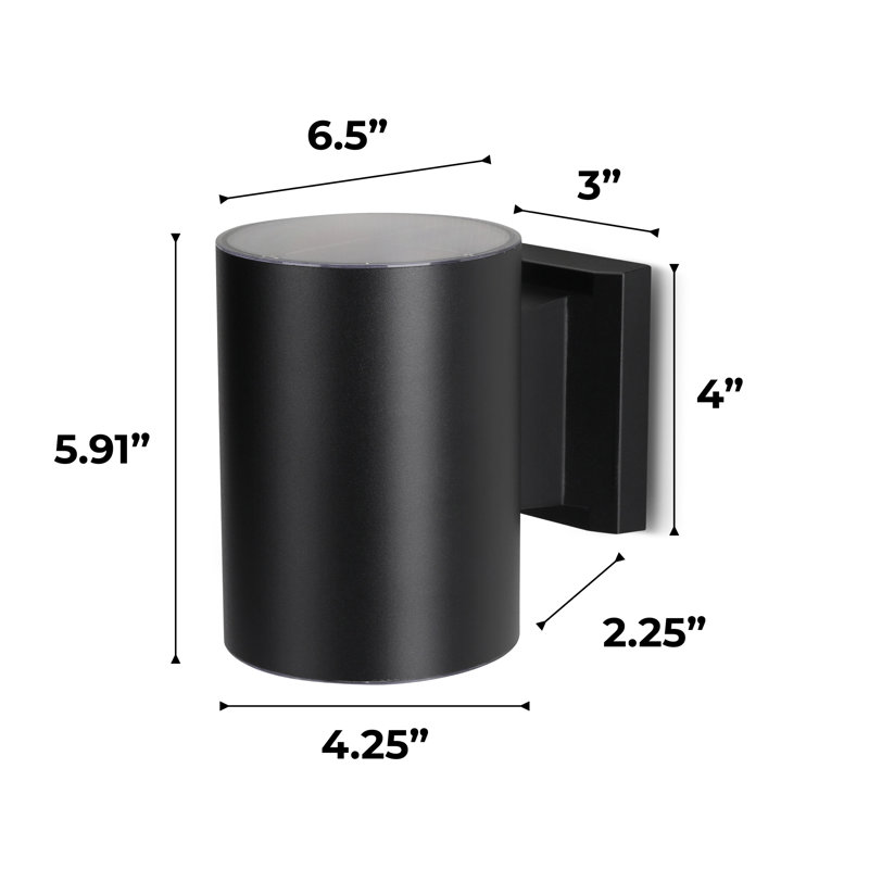 Ferenc Outdoor Aluminum Solar LED Wall Sconce