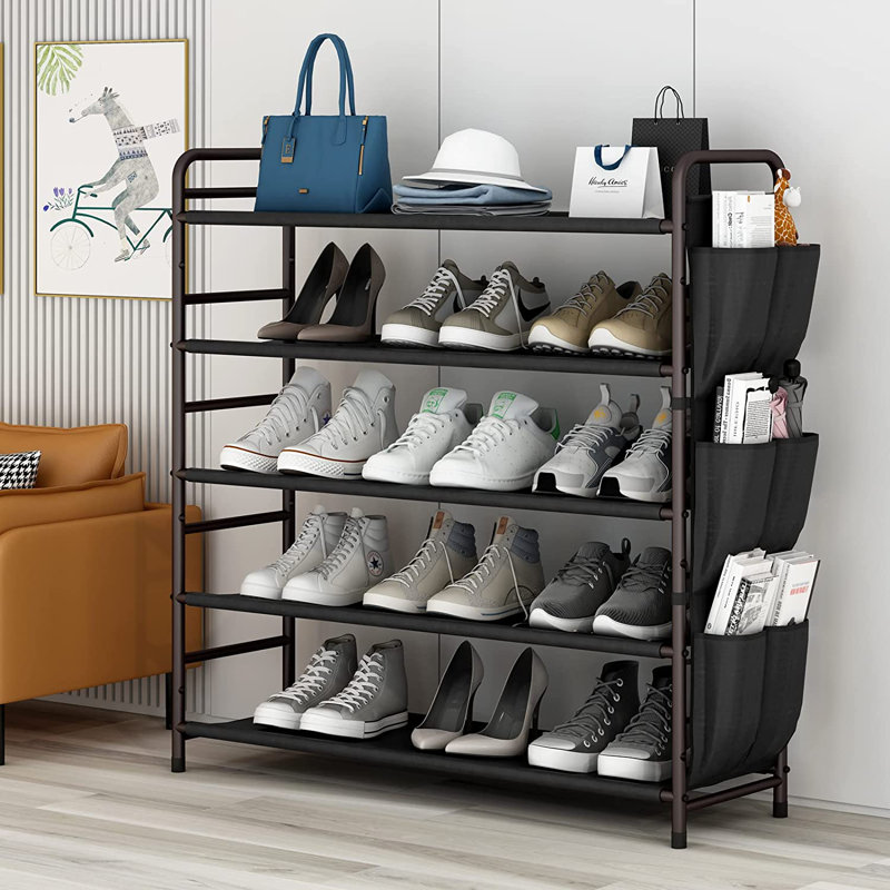 Étagères empilable pour 20 paires de chaussures, Bronze