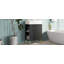 Meuble-lavabo, armoire de rangement pour salle de bain, lavabo simple en céramique, rangement à gauche-125842802