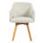 Fegan Swivel Linen Upjolstered Back Side Chair, Set of 4-913849423-879140303