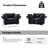 Modern Chenille Modular Armchairs (Set Of 2)-506592963