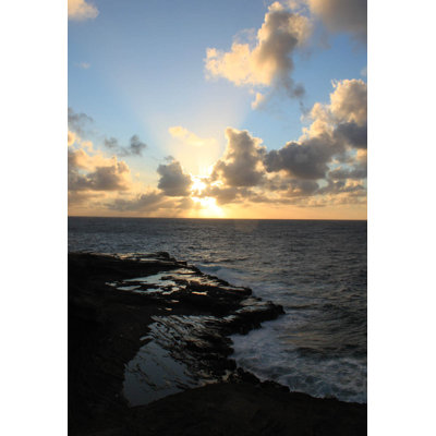 Décalcomanie murale océan coucher