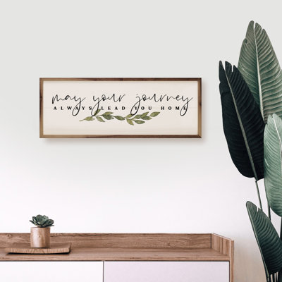 May Your Journey Greenery - blanc