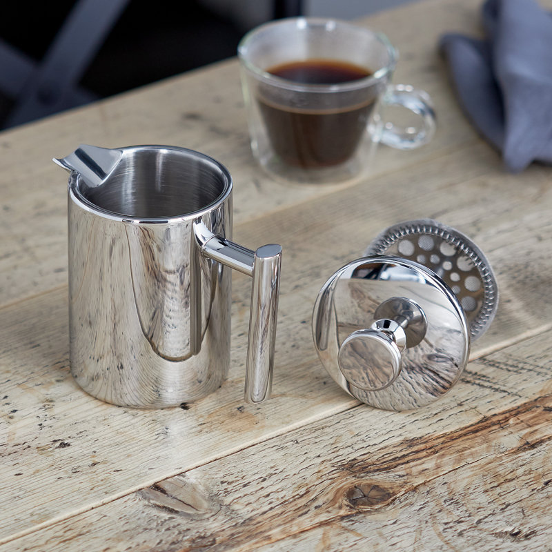 Stellar Coffee, 8 Cup Double Walled Cafetiere, 16cm H x 16cm W x 10cm L, 0.3 Litres