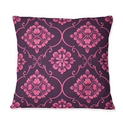Coussin Magenta Quatrefoil Glam IV - Transitional