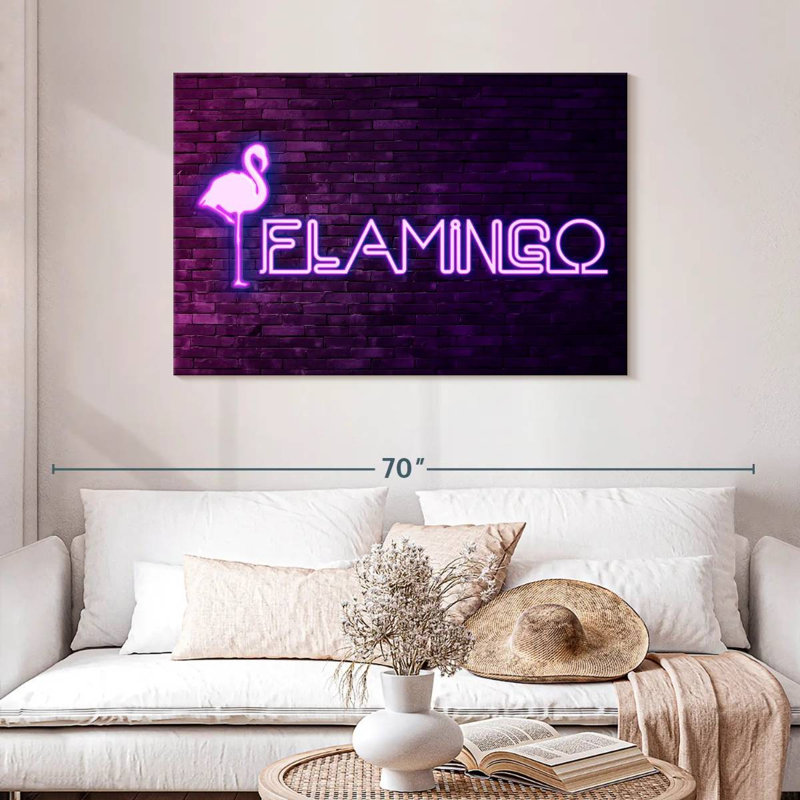 Brampt Flamingo, 30" H x 45" W