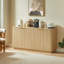 63" Vertical Stripe Buffet Cabinet Sideboard with stoarge-1001186220