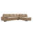 124" Wide Leather Match Sofa & Chaise-112014222-32041407