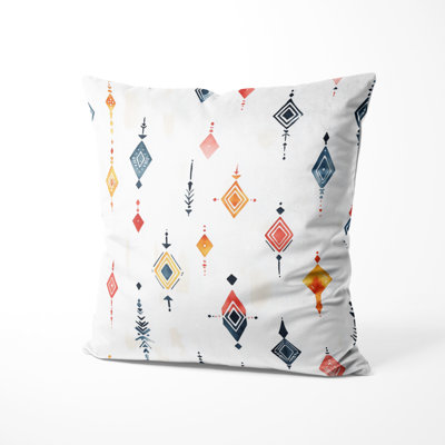 Moroccan Throw Pillow - Blue Nomad Spirit Printed Cushion