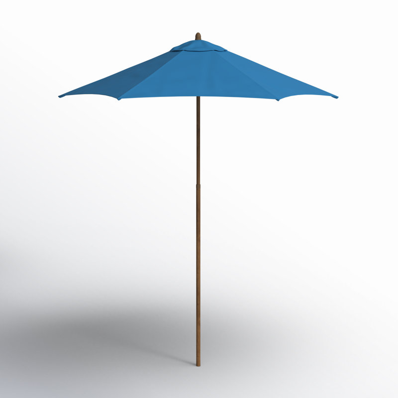 Parasol de marché Henry Street, Bleu pacifique - polyester