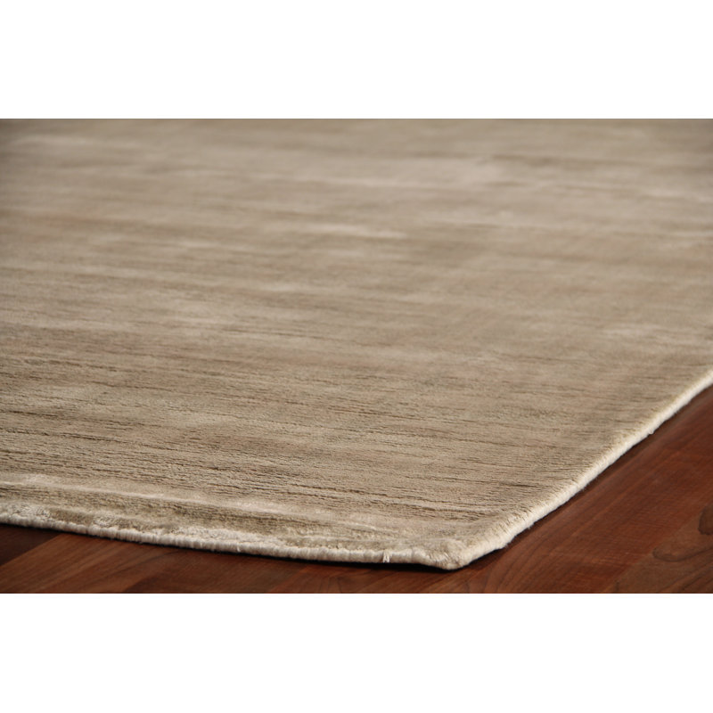 Plain Dove Hand Woven Area Rug, Rectangle 14' x 18'