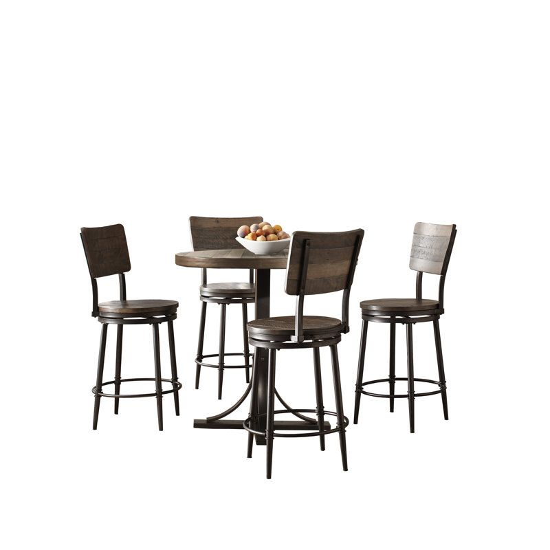 Huley 4 - Person Pedestal Dining Set