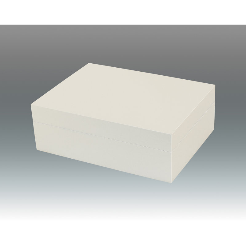 Solid Wood Decorative Box, White