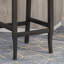 Ensemble de 2 tabourets de comptoir à oreilles capitonnés 31 po Vienna, gris anthracite et brun foncé-1808470790-1808470786
