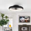 Ventilateur de plafond encastré à intensité variable 20 po avec lumières DEL Dianeshia-927327150