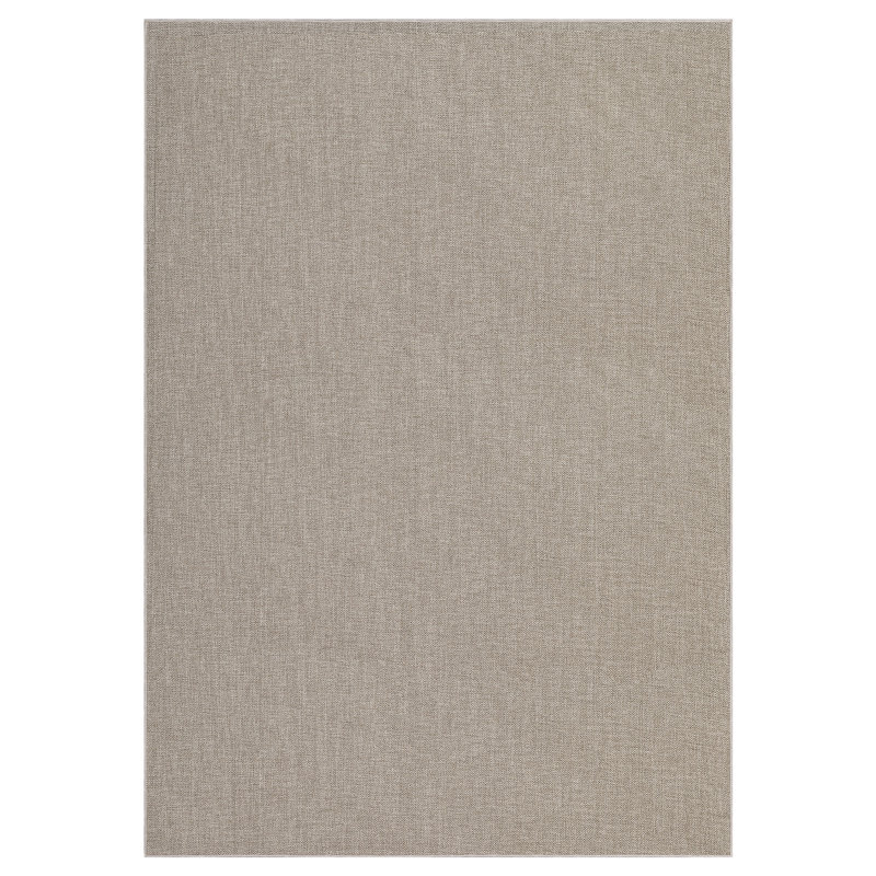 Tapis de campagne moderne pliable 8 x 10 pour salon tissé texturé, Beige, Rectangulaire 8 pi x 10 pi