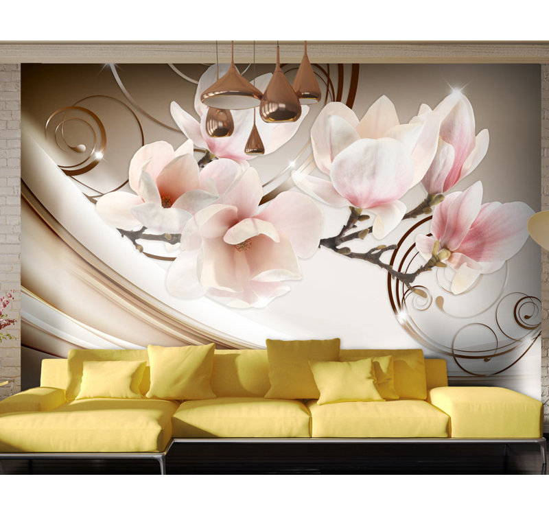 Waves of Magnolia 2.1m x 300cm Wallpaper