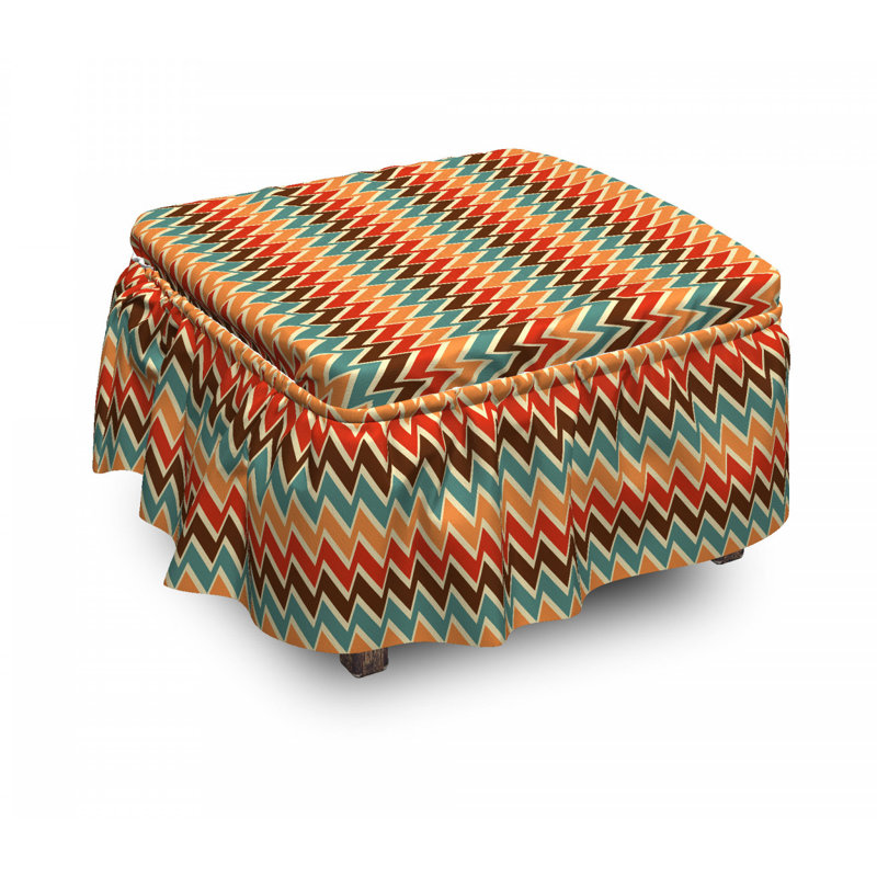 Box Cushion Ottoman Slipcover