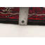 Hand-Knotted Rizbaft Dark Red Wool Rug 3'7" X 6'7"
