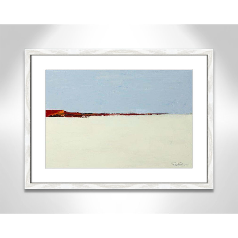 Desert Plains " Desert Plains " by Renate Holzner, 17" H x 23" W x 0.75" D, White Framed