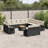 Vidaxl Garden Sofa Set Black