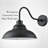 Black Outdoor Wall Light Fixture Gooseneck Wall Sconce