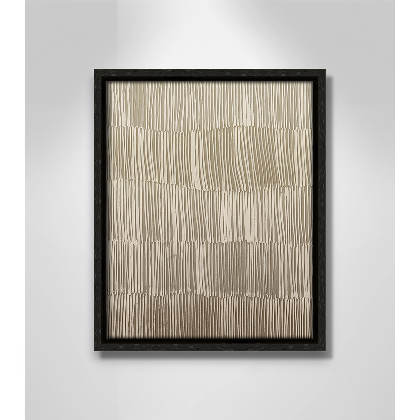 Linear Calm I Print by , 11.5" H x 9.5" W, Espresso Floater