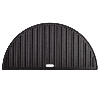 Kamado Joe Half Moon Cast Iron Reversible Grill Griddle for 18 in. ClassicJoe