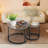 Glass Top Nesting Coffee Table-1406826883