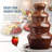 Nostalgia 4-Tier 2-lb. Black Fondue Fountain