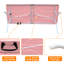 Table pliante portative rose pour jardins - camping, pique-nique, fêtes, structure de pique-nique extérieure imperméable, portative, imperméable et stable de 6 pi