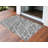 2' X 3' Charcoal Abstract Washable Non Skid Indoor Outdoor Area Rug