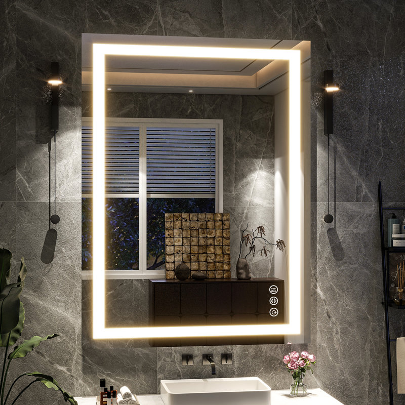 Miroir de salle de bain mural, 30 po x 39 po