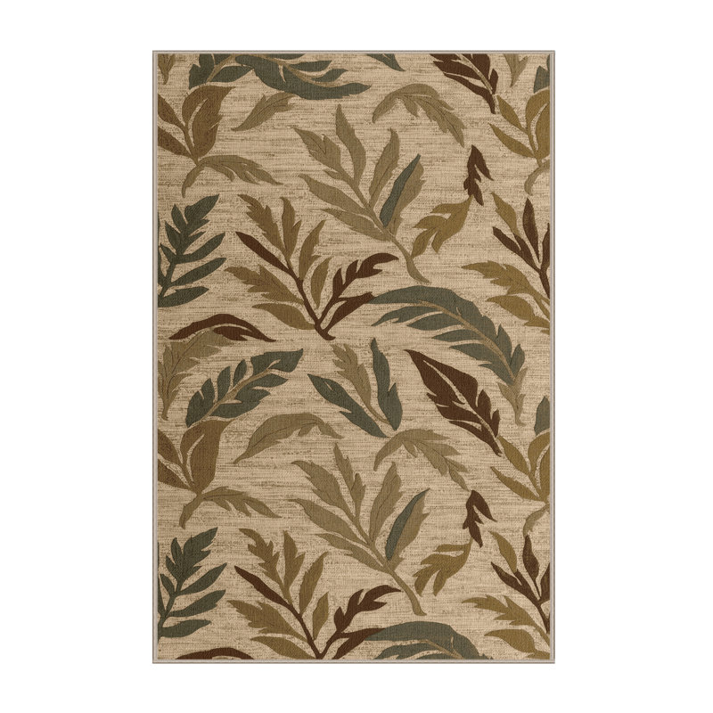  Tapis hawaïen lavable simplifié Botanicals, Tapis de couloir 2 pi x 5 pi