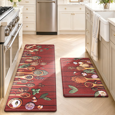  Anti-Fatigue Non Slip Kitchen Mats (Set of 2)