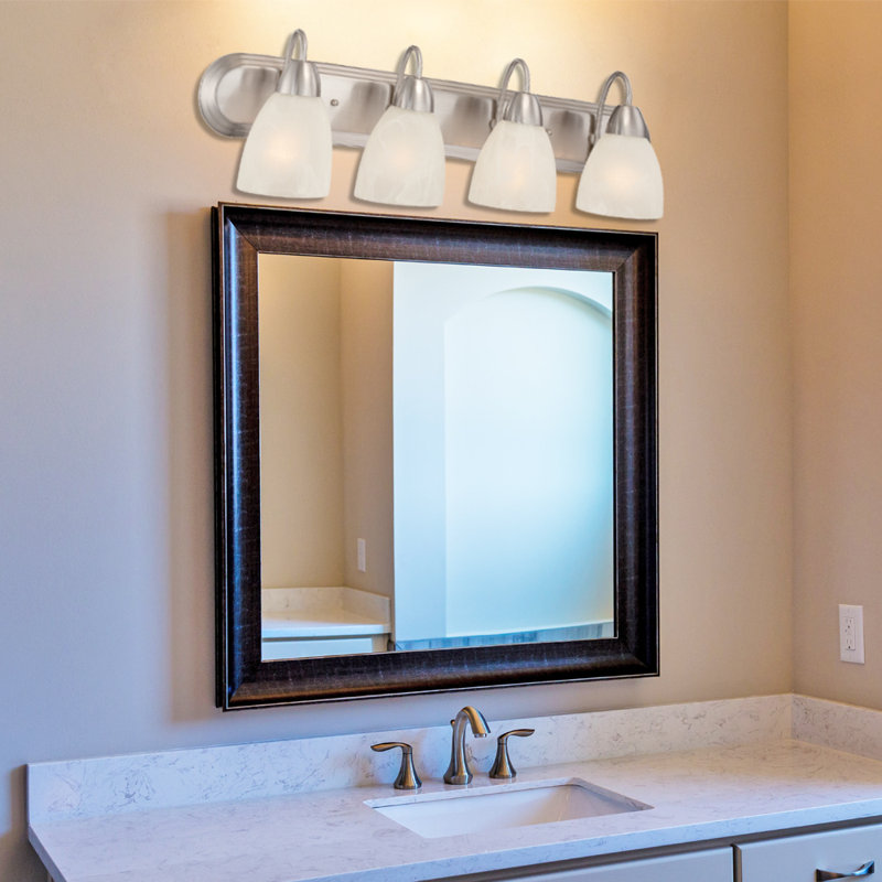 Jefferson 4 - Light Dimmable Vanity Light, Brushed Nickel