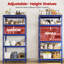 70cm W Manufactured Wood Height -Adjustable Shelving Unit-224557336-250100591
