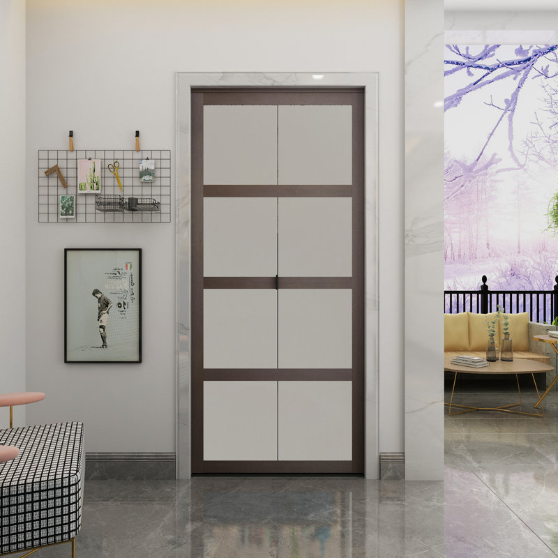 Porte pliante en verre, 30 po x 80,5 po