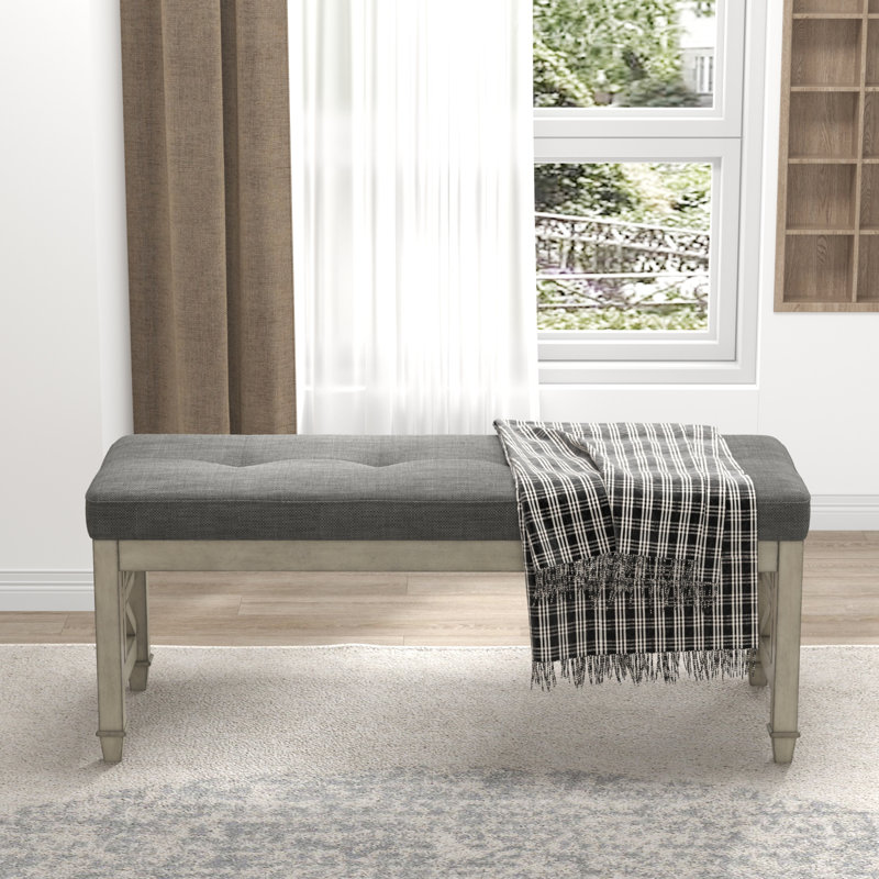 Darely Polyester Blend Upholstered Bench
