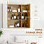 Armoire à pharmacie avec miroir à intensité variable murale 27,5 "x 25,5" avec tablettes de rangement à 3 niveaux Kleankin