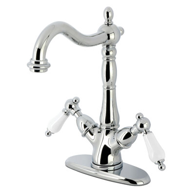Kingston Brass Heritage Two-Handle 1-or-3 Hole Deck Mount Vessel Faucet