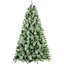 Arbre de Noël de 108 pouces avec 122 branches de pin, 2518 pointes mixtes et branches à aiguilles dures, conception à charnières facile à installer, support en métal robuste et branche de 9 pi de hauteur, configuration de la structure,-1741684338