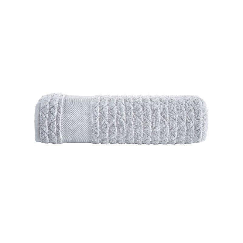 Turkish Cotton Plush Bath Sheet, Silver