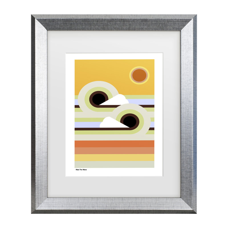 Art encadré «Frances Wave» par Frances Collett, H 14,5 po x l 17,5 po