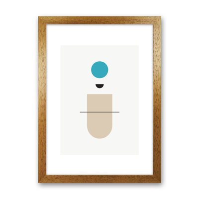 Mita Teal Abstract N1 by Pixy Paper - Print