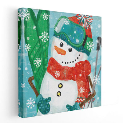 «Snowy Fun V», reproduction d'art sur toile
