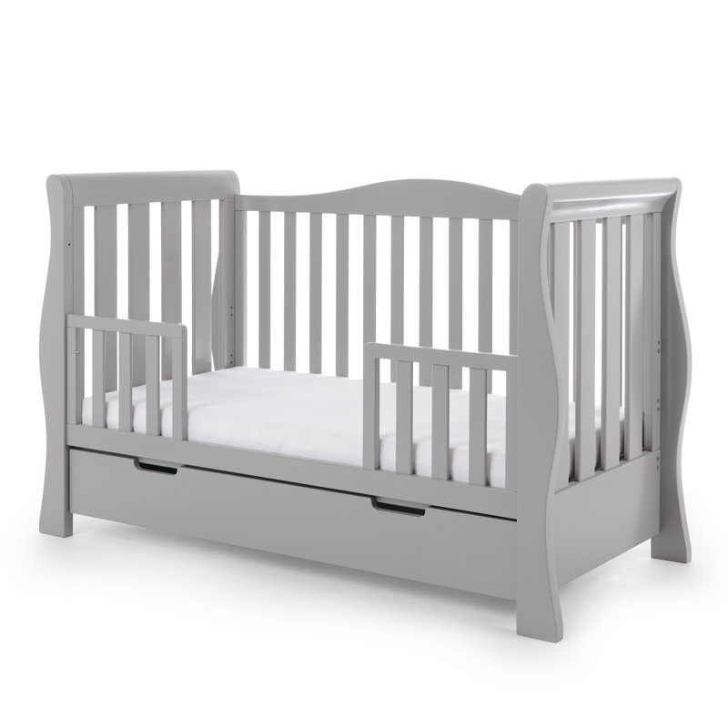 Stamford Luxe Cot Bed, Warm Grey